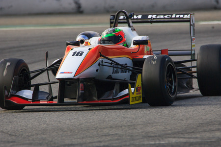 Driver Damiano FIORAVANTI. EUROFORMULA OPEN. International GT Open. Barcelona, Spain. November 1, 2014.のeditorial素材