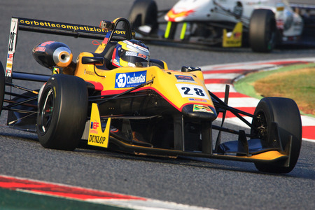 Driver William BARBOSA. Euroformula Open. International GT Open. Barcelona, Spain. November 2, 2014.のeditorial素材