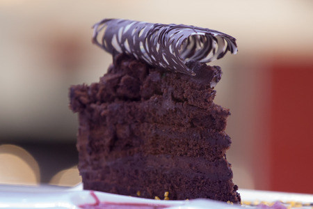 Black chocolate cake