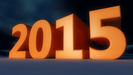 Happy new year 2015の写真素材