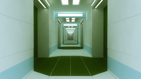 SCIFI interior architectureの写真素材