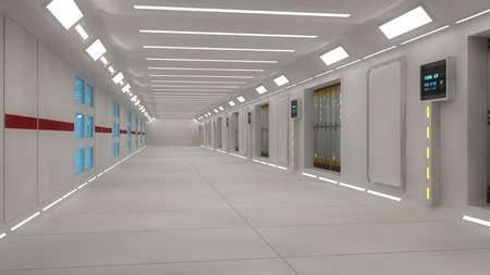 SCIFI interior architectureの写真素材