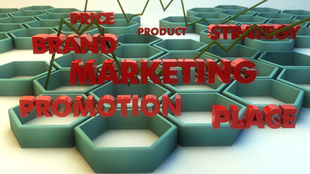 Marketing 3d text conceptsの写真素材