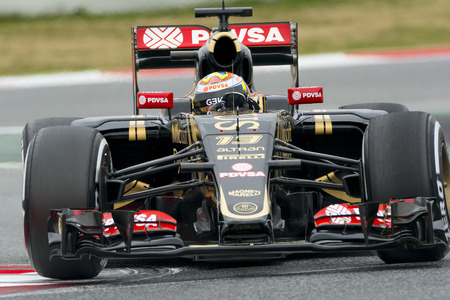 Driver Pastor Maldonado Team Lotus F1.のeditorial素材
