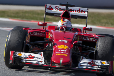 Driver Sebastian Vettel Team Ferrari F1. のeditorial素材