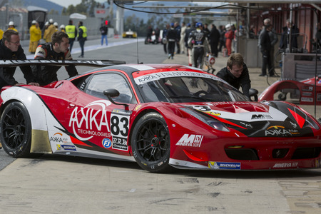 Driver BALTHAZARD. Team AKKA ASP. V de V Endurance Series at Circuit de Barcelona. Montmelo, Spain. March 22, 2015のeditorial素材