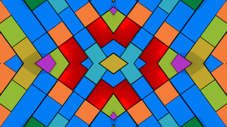 Abstract symmetry and colorsの写真素材