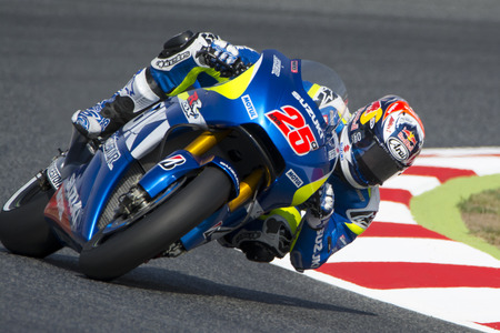 Driver MAVERICK VINALES. TEAM SUZUKI ECSTAR3. Monster Energy Grand Prix of Catalunya MotoGP. Barcelona Spain  June13 2015のeditorial素材