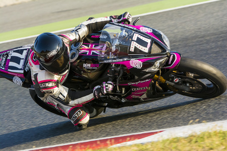 Team Crazy Girl's. 24 hours endurance Catalunya Championship. Barcelona circuit.. Barcelona, Spain - July 11, 2015のeditorial素材