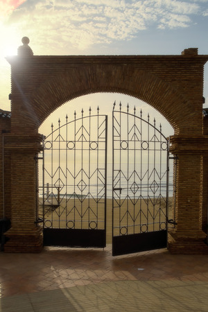 Gateway to the beachの写真素材