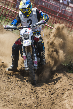 Iplac Jugamer Team. 24 Hours of Resistance international motorcycle Vall del Tenes. Barcelona, Spain. September 05, 2015のeditorial素材
