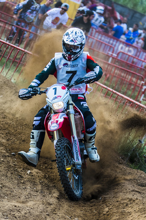 Kronos Mesmoto Team. 24 Hours of Resistance international motorcycle Vall del Tenes. Barcelona, Spain. September 05, 2015のeditorial素材