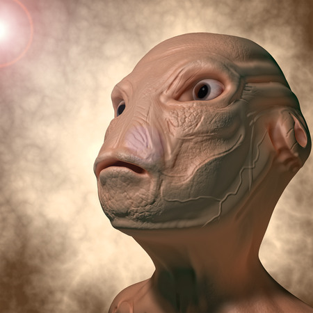 Alien portraitの写真素材