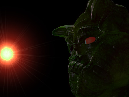 Alien portraitの写真素材