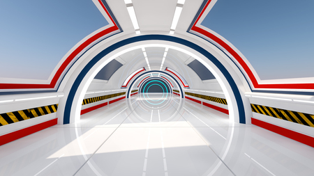 SCIFI interior architectureの写真素材