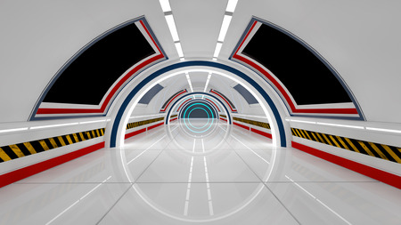 SCIFI interior architectureの写真素材