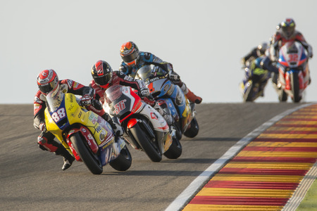 Ricard CARDUS. Moto2. Grand Prix Movistar of AragÃ³n of MotoGP. Aragon, Spain. 27th September 2015のeditorial素材
