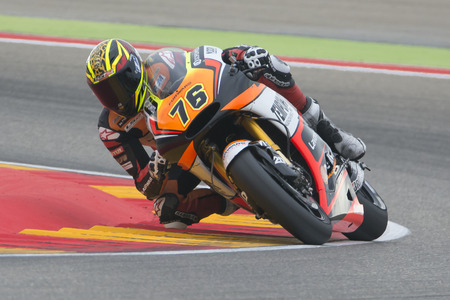 Loris BAZ. Forward Racing. Grand Prix Movistar of AragÃ³n of MotoGP. Aragon, Spain. 27th September 2015のeditorial素材