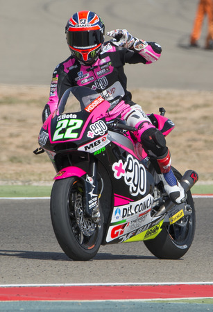 Sam LOWES. Moto2. Grand Prix Movistar of AragÃ³n of MotoGP. Aragon, Spain. 27th September 2015のeditorial素材