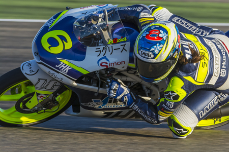 Maria Herrera. Moto3. Grand Prix Movistar of AragÃ³n of MotoGP. Aragon, Spain. 27th September 2015のeditorial素材