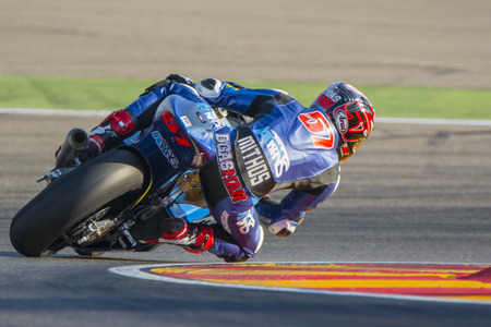 Edgar Pons. Moto2. Grand Prix Movistar of AragÃ³n of MotoGP. Aragon, Spain. 27th September 2015のeditorial素材