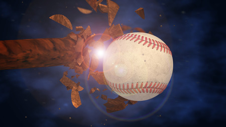 Baseball and ball