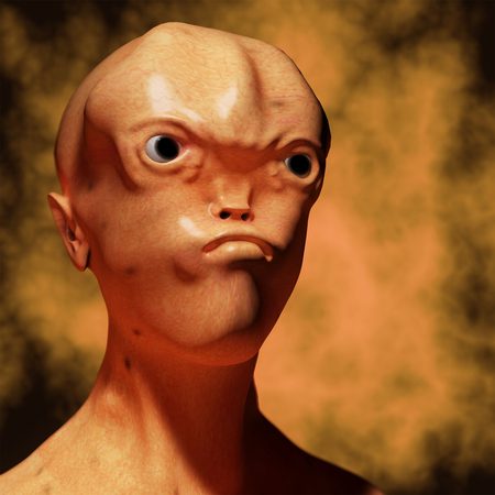 Alien portraitの写真素材
