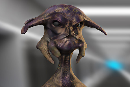 Alien portraitの写真素材