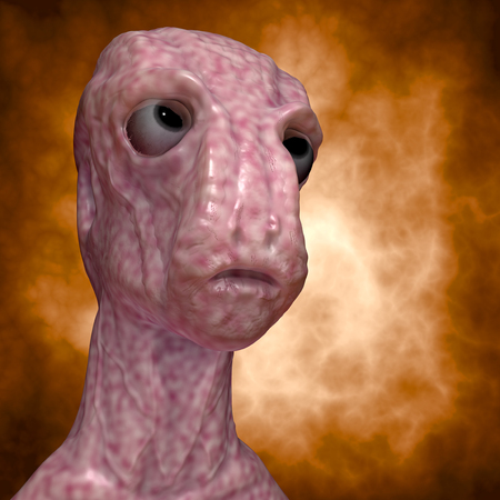 Alien portraitの写真素材