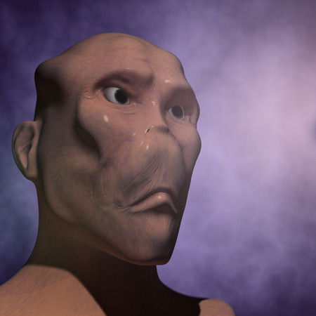 Alien portraitの写真素材