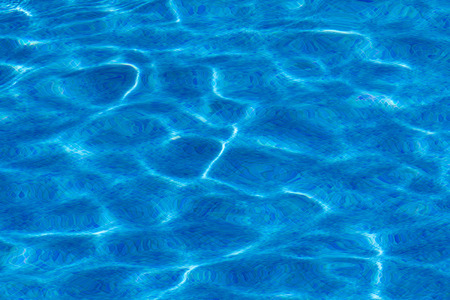 Blue pool waterの写真素材