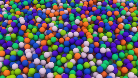 Various colored ballsの写真素材