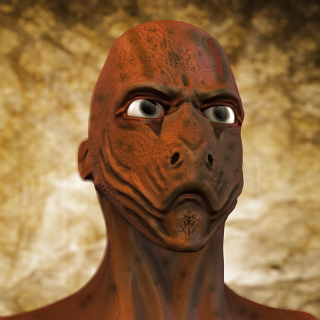 Alien monster portraitの写真素材