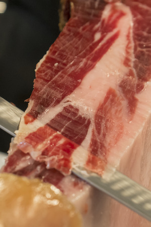Typical Spanish jamon ibericoの写真素材