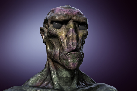 Alien monster portraitの写真素材