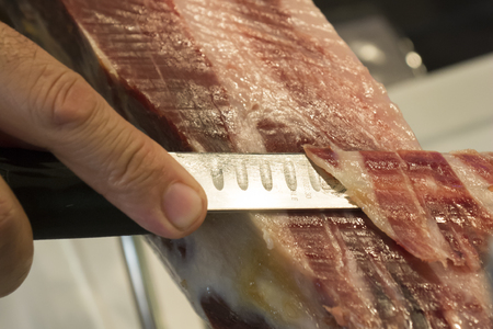 Typical Spanish jamon ibericoの写真素材