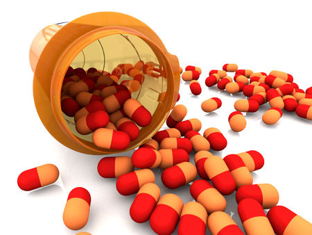 Medicine capsulesの写真素材
