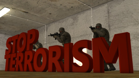 Stop terrorismの写真素材
