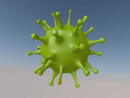 3d virus concept illustrationの写真素材