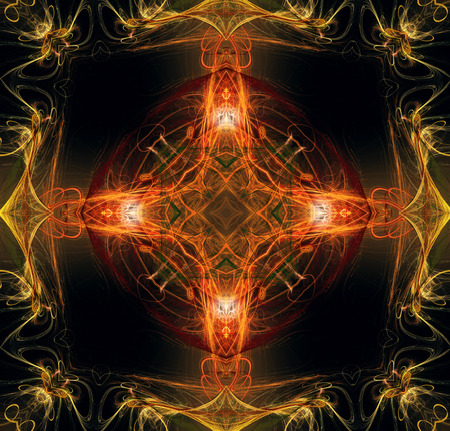 Abstract background mandala patternの写真素材