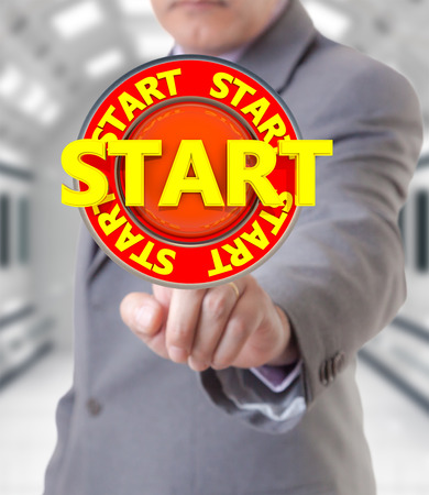 Businessman and start 3d iconの写真素材