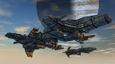 Spaceship UFOの写真素材