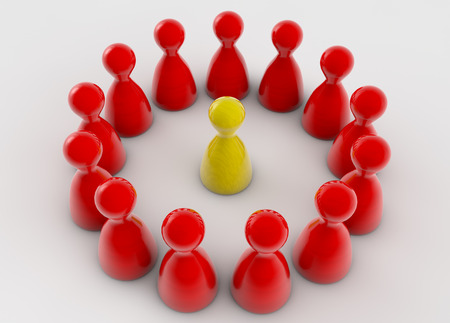 Teamwork 3d figuresの写真素材