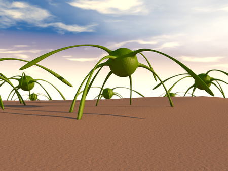 3d virus concept illustrationの写真素材