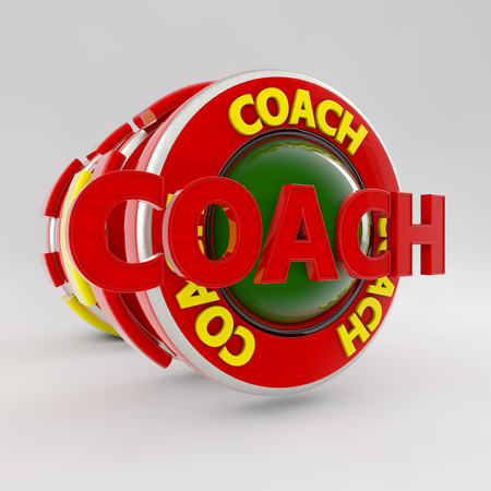 3d coach signの写真素材