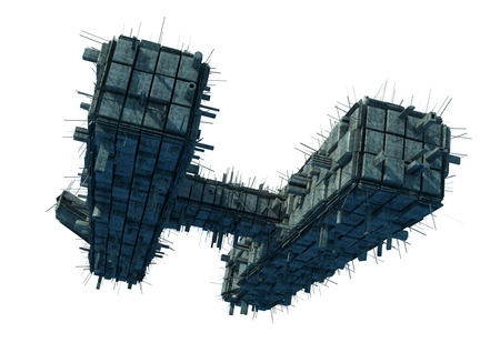 Futuristic UFO alienship conceptの写真素材