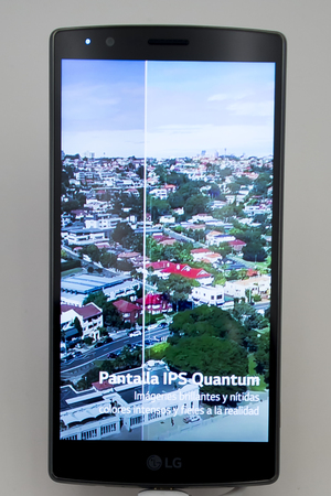 Mobile LG G4 leather. Mobile World Centre. Barcelona, Spain. February 27, 2016のeditorial素材