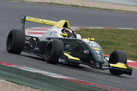 Driver Pietro Peccenini. Challenge formula. V de V endurance Series. Montmelo, Spain. March 19, 2016のeditorial素材