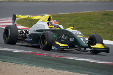 Driver Alexander Peroni. Challenge formula. V de V endurance Series. Montmelo, Spain. March 19, 2016のeditorial素材