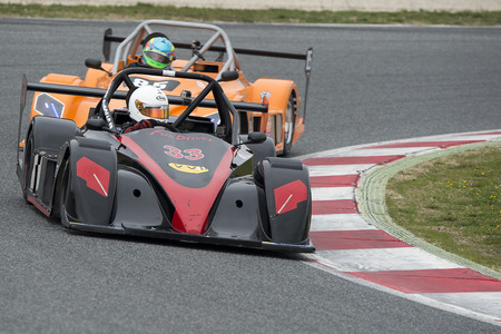 Driver Alexandre Barbiat. Challenge CN Sprint. V de V endurance Series. Montmelo, Spain. March 19, 2016のeditorial素材